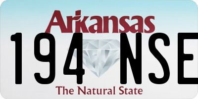 AR license plate 194NSE