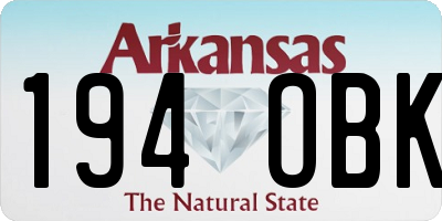 AR license plate 194OBK
