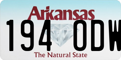 AR license plate 194ODW