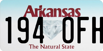 AR license plate 194OFH
