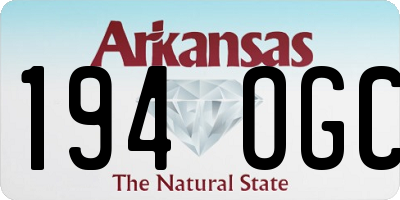 AR license plate 194OGC