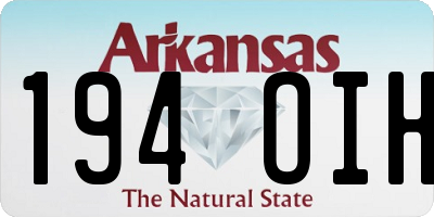 AR license plate 194OIH