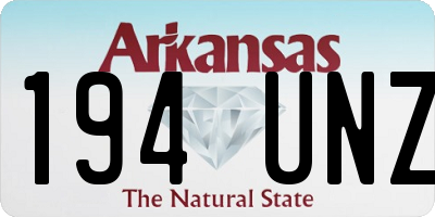 AR license plate 194UNZ