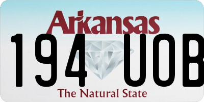 AR license plate 194UOB