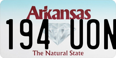 AR license plate 194UON