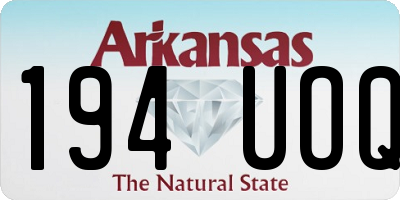 AR license plate 194UOQ
