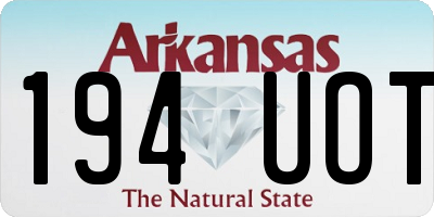 AR license plate 194UOT