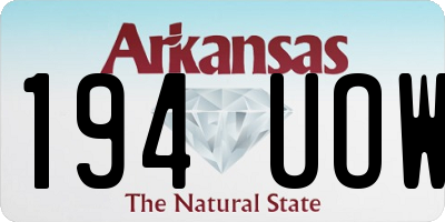 AR license plate 194UOW