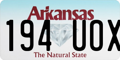 AR license plate 194UOX