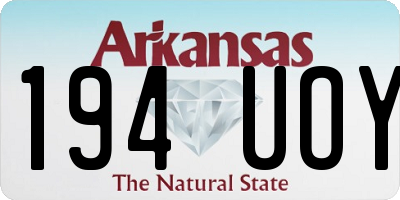 AR license plate 194UOY