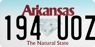 AR license plate 194UOZ