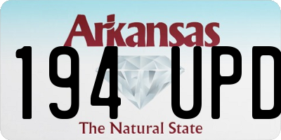 AR license plate 194UPD