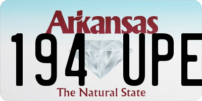 AR license plate 194UPE