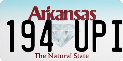 AR license plate 194UPI