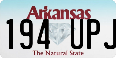 AR license plate 194UPJ