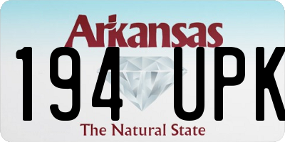 AR license plate 194UPK