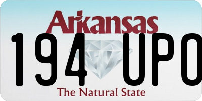 AR license plate 194UPO