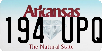 AR license plate 194UPQ