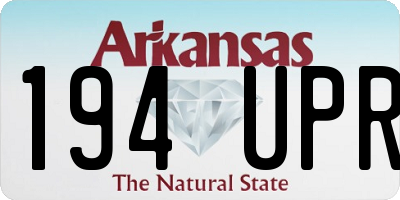 AR license plate 194UPR