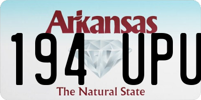 AR license plate 194UPU