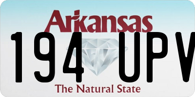 AR license plate 194UPV