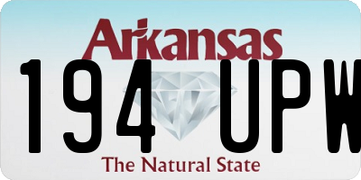 AR license plate 194UPW