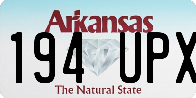 AR license plate 194UPX