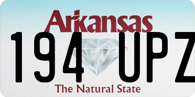AR license plate 194UPZ