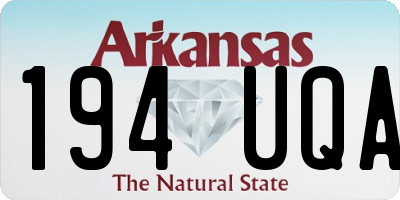 AR license plate 194UQA