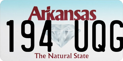 AR license plate 194UQG