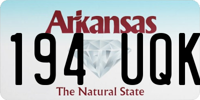 AR license plate 194UQK