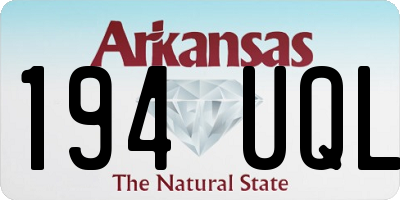 AR license plate 194UQL