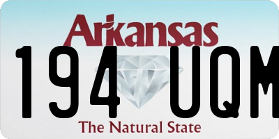 AR license plate 194UQM
