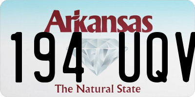AR license plate 194UQV