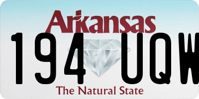 AR license plate 194UQW