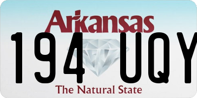 AR license plate 194UQY