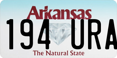 AR license plate 194URA