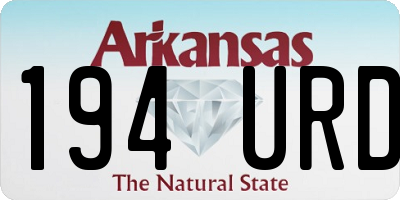 AR license plate 194URD