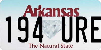 AR license plate 194URE