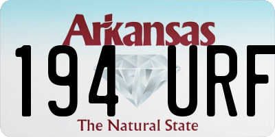 AR license plate 194URF
