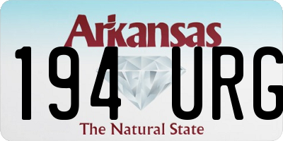 AR license plate 194URG