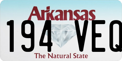 AR license plate 194VEQ