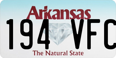 AR license plate 194VFC