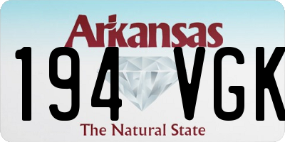 AR license plate 194VGK