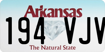 AR license plate 194VJV