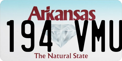 AR license plate 194VMU