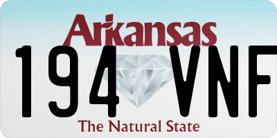 AR license plate 194VNF
