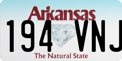 AR license plate 194VNJ