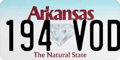 AR license plate 194VOD