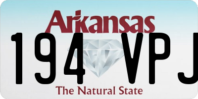 AR license plate 194VPJ